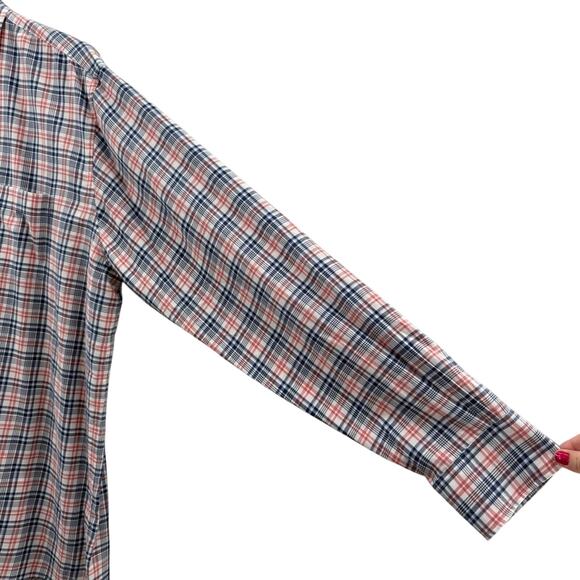 Peter Miller Men’s 100% Cotton Plaid Long Sleeve Lightweight Shirt 2024 Size XL - Picture 4 of 11